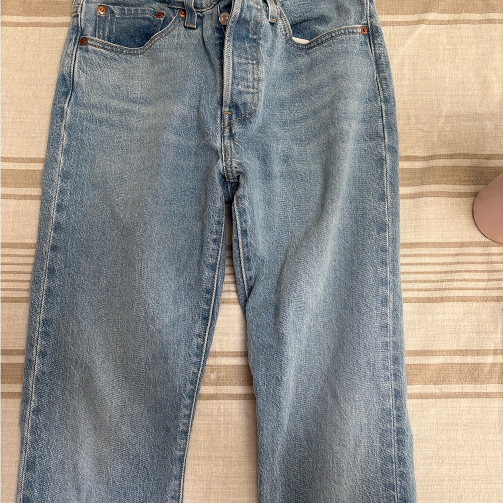 Levi's Light Blue Straight Leg Jeans